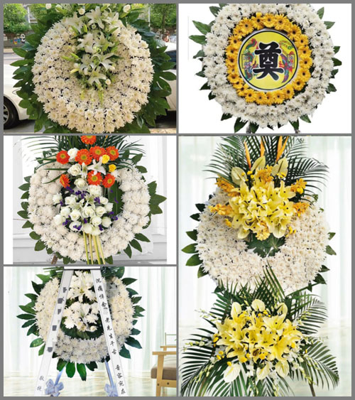 河南南阳新野县上庄乡柳坡村花圈速递